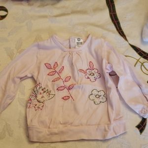 Zara baby girl embroidered top